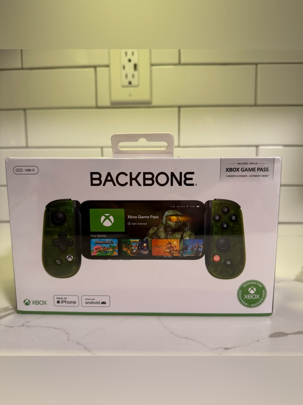 New Pair of Backbone One Xbox Edit USB C Mobile Gaming Controllers w/ Game Pass